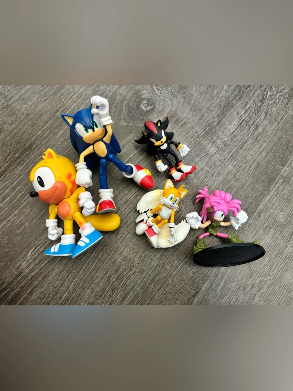 Sonic the Hedgehog Jakks Action Figure Set Lot of 5 Tails Shadow Amy Rose